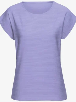 T-shirt structure rayée tendance