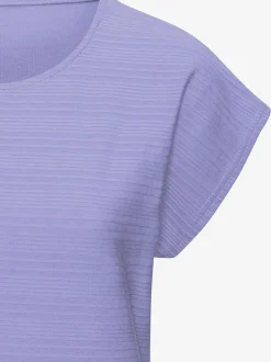 T-shirt structure rayée tendance