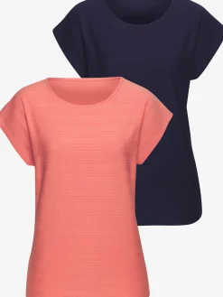 T-shirt structure rayée tendance
