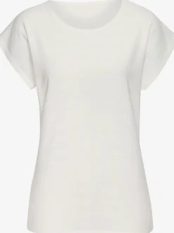T-shirt structure rayée tendance