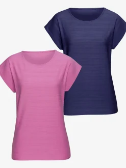 T-shirt structure rayée tendance
