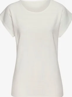 T-shirt structure rayée tendance