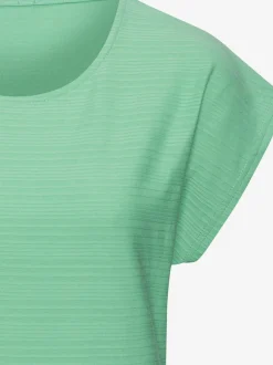 T-shirt structure rayée tendance