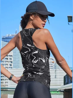 T-shirt technique débardeur performant dos nageur