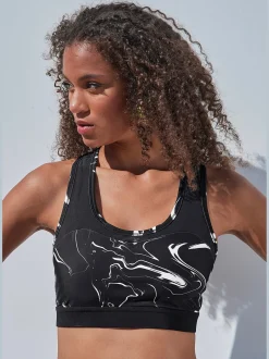 T-shirt technique haut court performance en mélange de matières