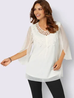 Tunique en dentelle qualité douce et fluide