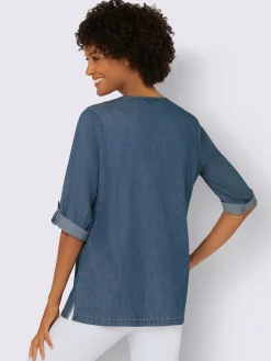 Tunique en jean pur coton