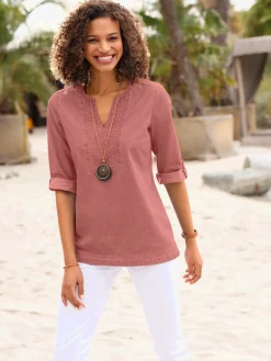 Tunique en jean pur coton
