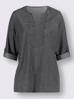 Tunique en jean pur coton