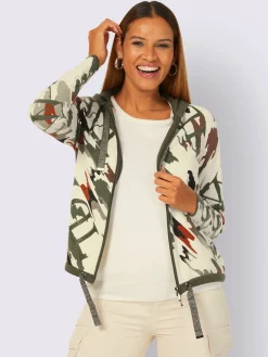 Veste à capuche en tricot 97% coton