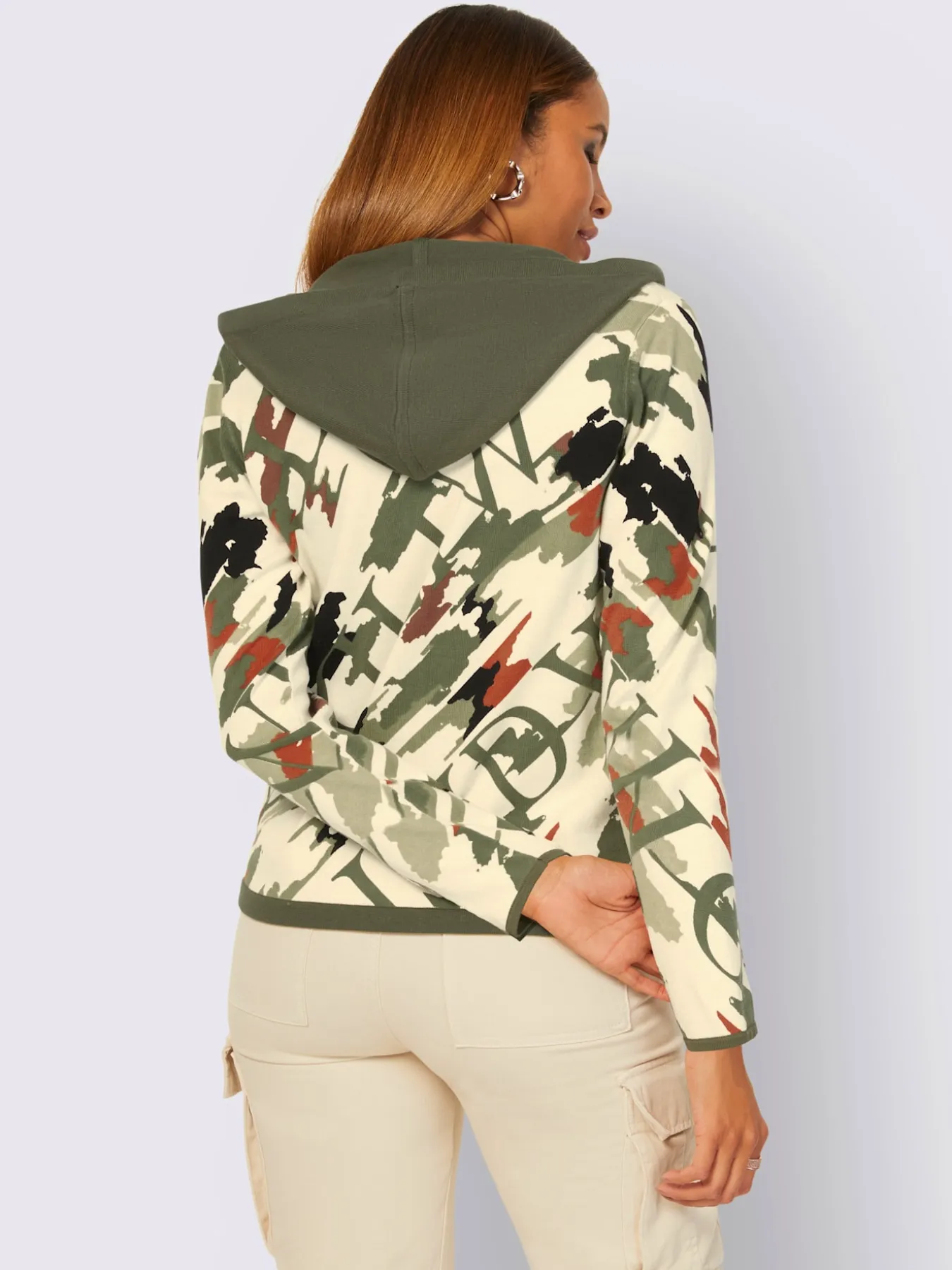 Veste à capuche en tricot 97% coton