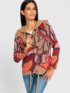 Veste à capuche en tricot pur coton