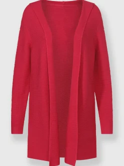 Veste à capuche en tricot motif tricoté avantageux