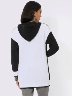 Veste à capuche en tricot 100% coton