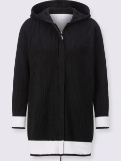 Veste à capuche en tricot 100% coton