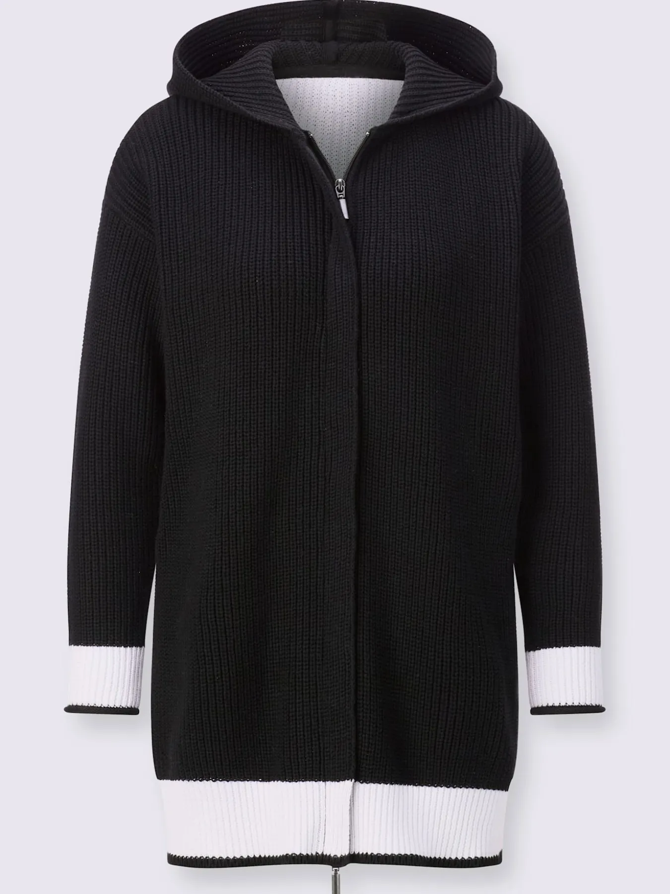 Veste à capuche en tricot 100% coton