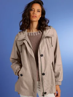 Veste à capuche mélange de qualité