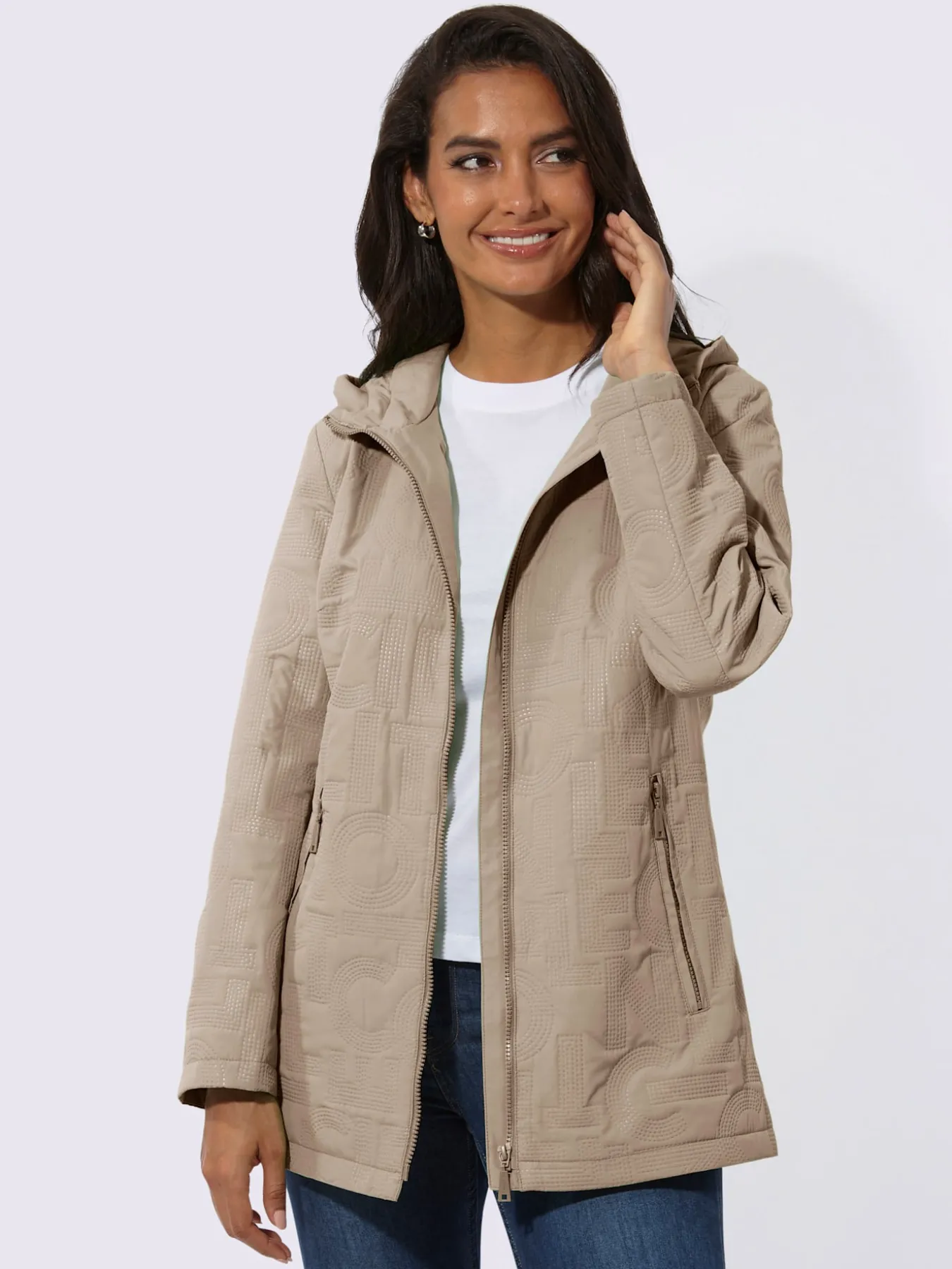 Veste aspect gaufré