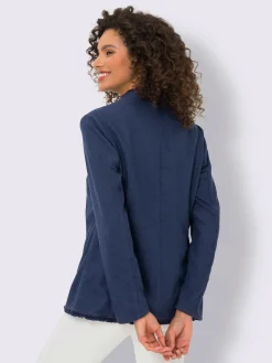 Veste blazer mélange de lin de qualité