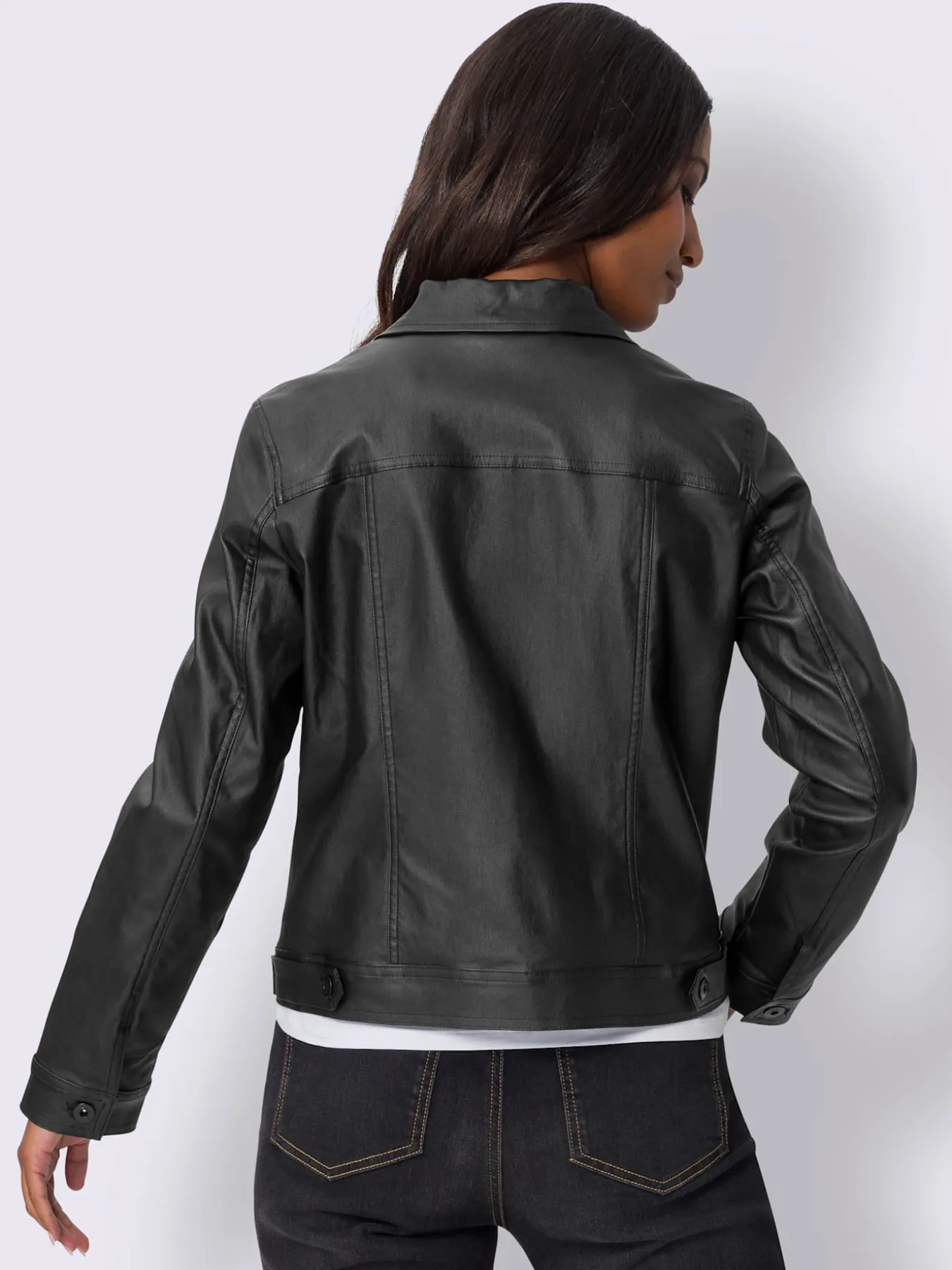 Veste blazer revêtement mat et brillant