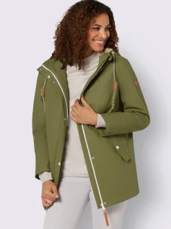 Veste capuche à coulisse et stoppeurs