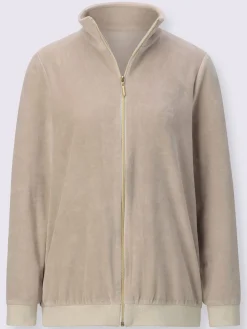 Veste chandail en velours ras