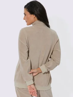 Veste chandail en velours ras