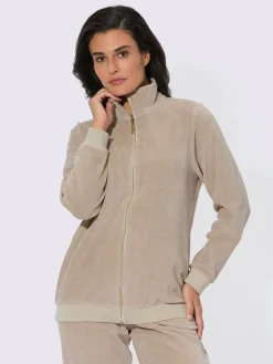 Veste chandail en velours ras