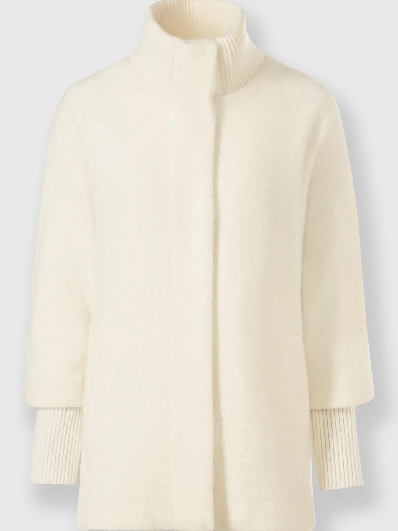 Veste col montant côtelé