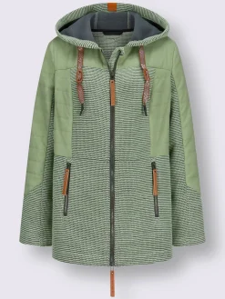 Veste de mi-saison capuche à coulisse et stoppeurs