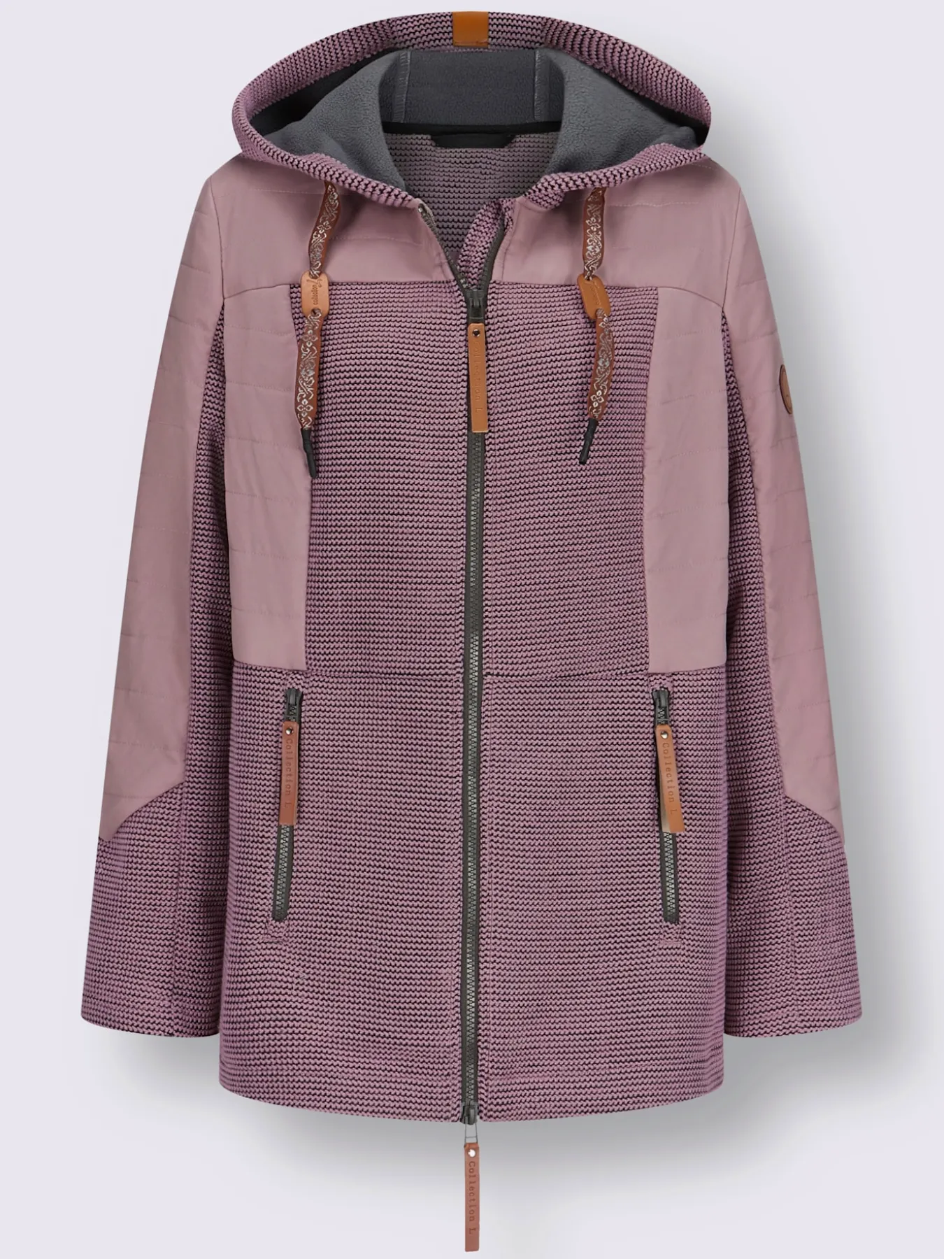 Veste de mi-saison capuche à coulisse et stoppeurs