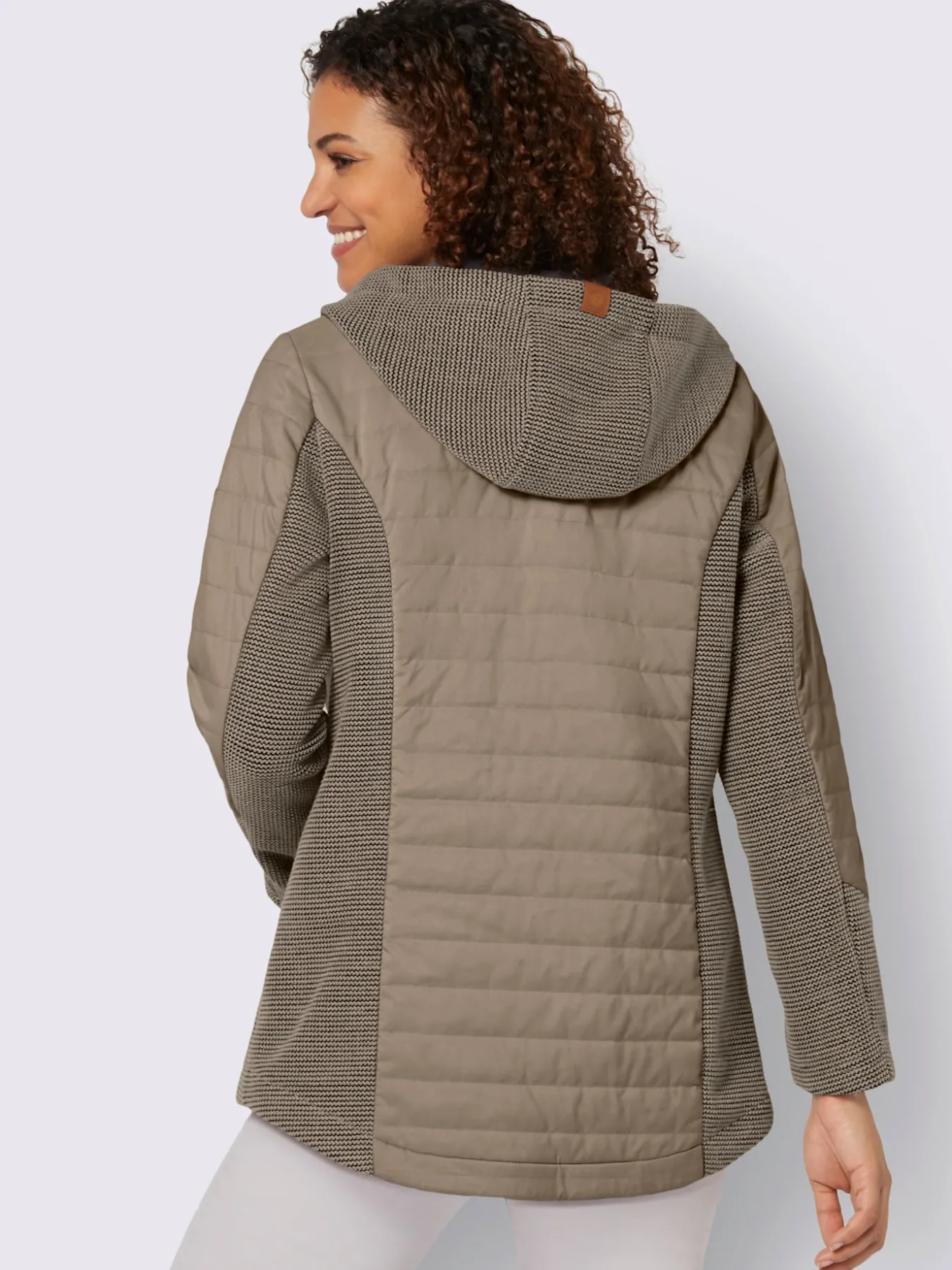 Veste de mi-saison capuche à coulisse et stoppeurs