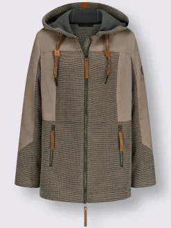 Veste de mi-saison capuche à coulisse et stoppeurs