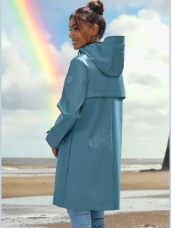Veste de pluie parka longue à capuche