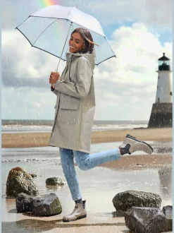 Veste de pluie parka longue à capuche