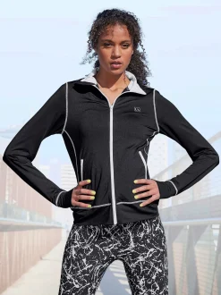 Veste de sport veste performance avec coutures contrastées