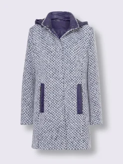 Veste d'extérieur motif structuré discret