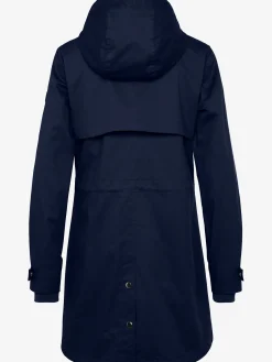 Veste d'extérieur veste légère à capuche réglable et détails dorés