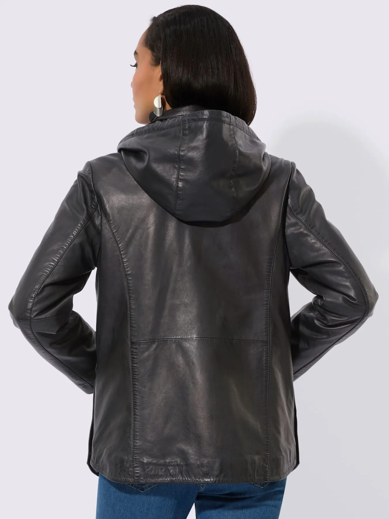 Veste en cuir cuir agneau nappa doux