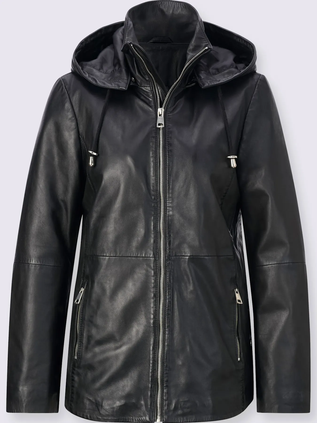 Veste en cuir cuir agneau nappa doux