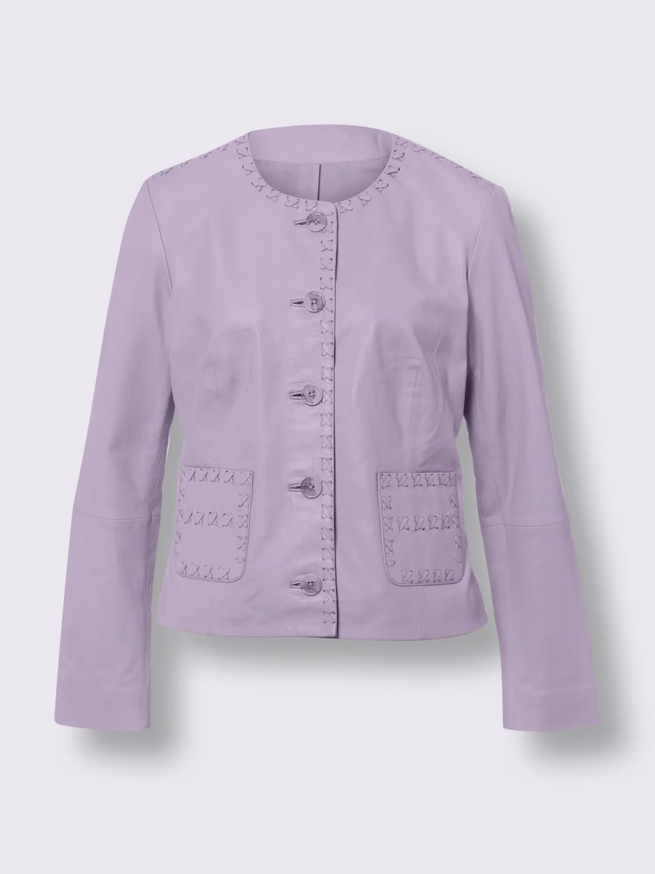 Veste en cuir cuir agneau nappa