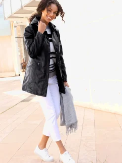 Veste en cuir cuir agneau nappa véritable