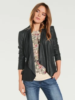 Veste en cuir modèle décontracté et élégant