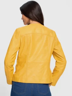 Veste en cuir pur cuir d'agneau nappa