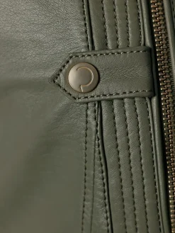 Veste en cuir pur cuir d'agneau nappa