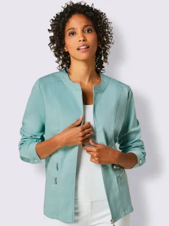 Veste en jean mélange coton et lyocell de qualité
