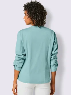 Veste en jean mélange coton et lyocell de qualité