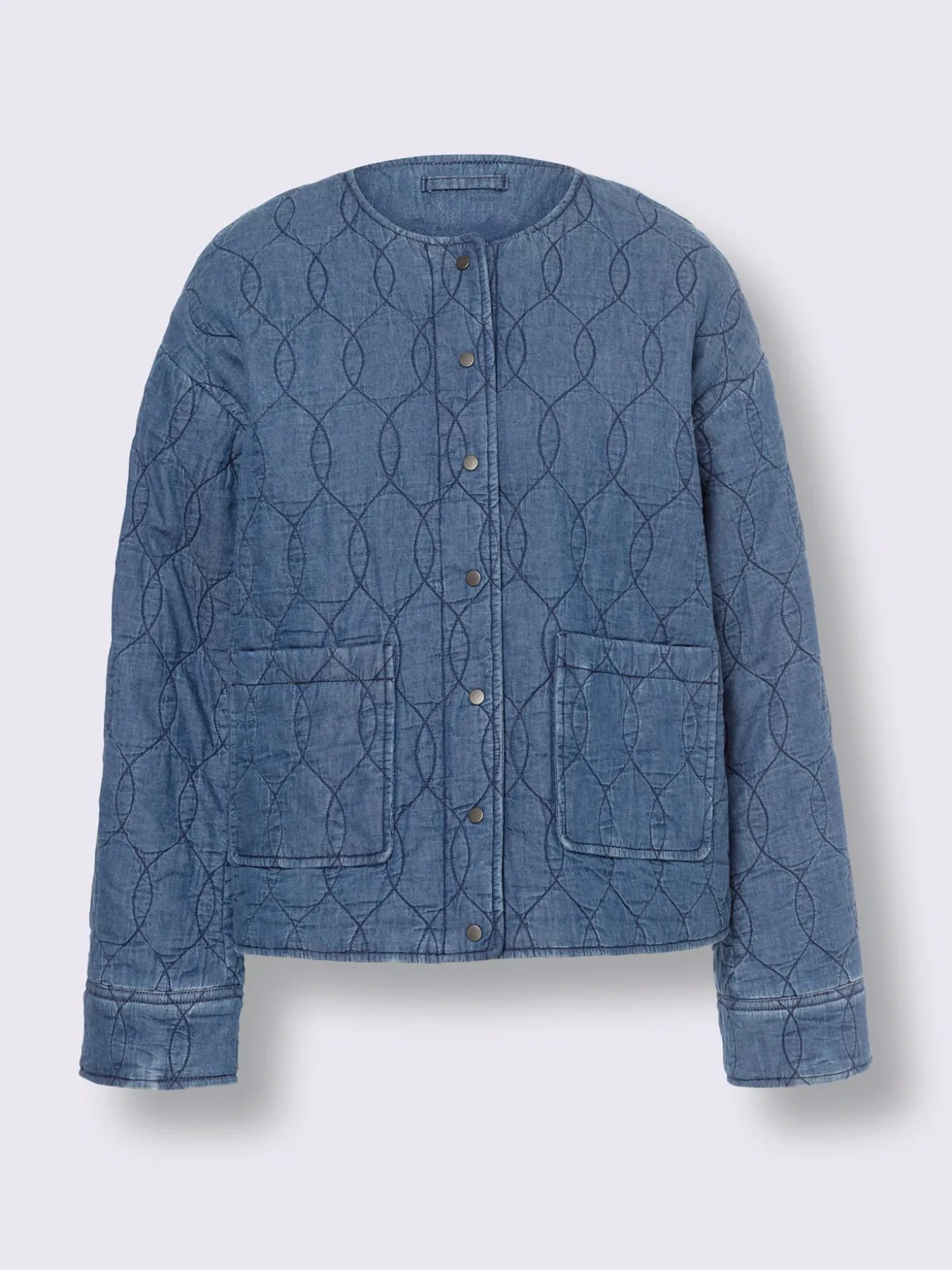 Veste en jean piquage tendance