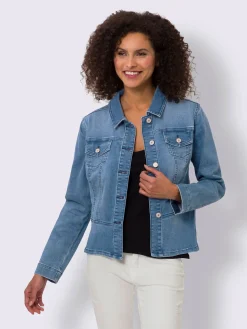 Veste en jean poches poitrine pratiques