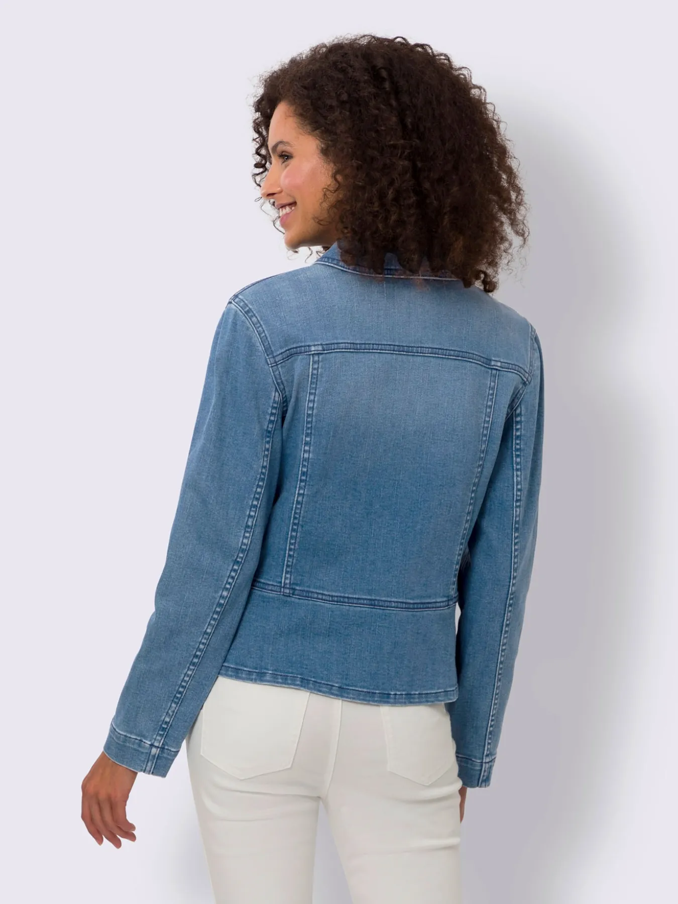Veste en jean poches poitrine pratiques
